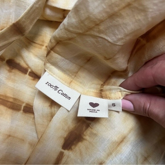 Alix of Bohemia Poet Sunrise Shibori Blouse Size S - Picture 7 of 7